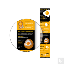 A fun infographic about eggs, designed for marketing and social media